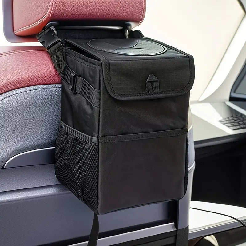 Pattumiera Multifunzione da Auto con Tasche Laterali
