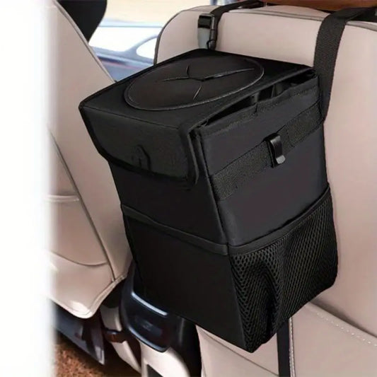 Pattumiera Multifunzione da Auto con Tasche Laterali