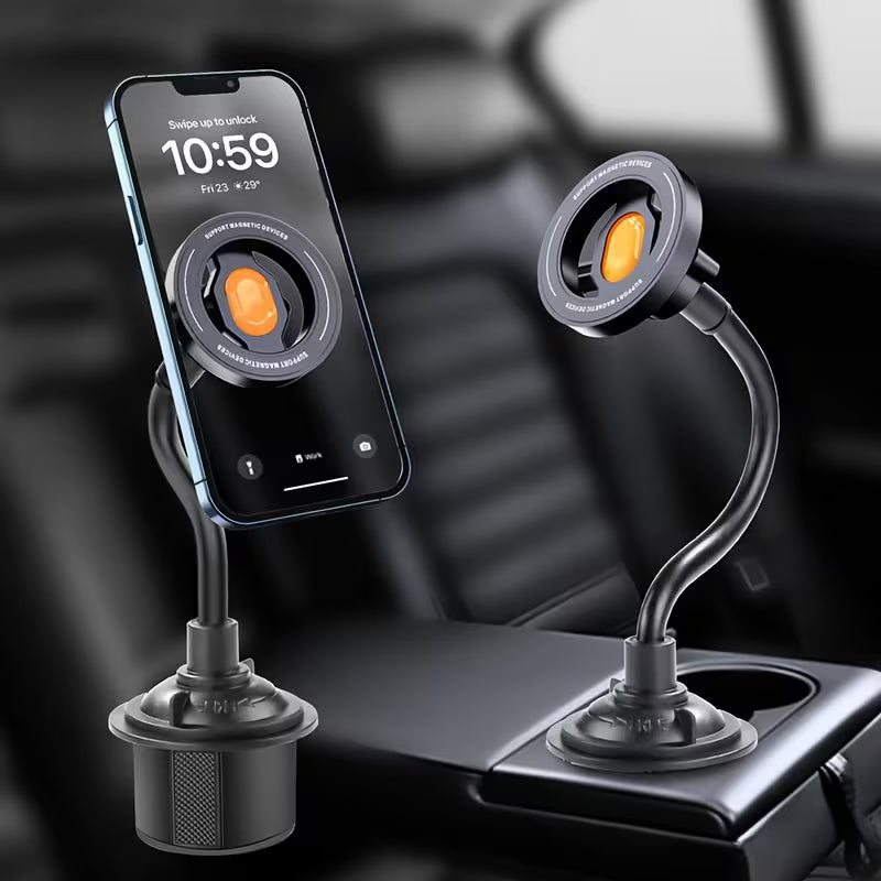 Supporto Magnetico per Cellulare da Portabicchieri