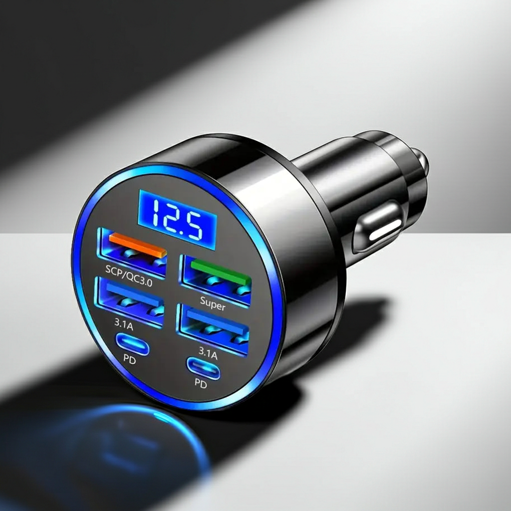 Caricatore Auto 6 Porte USB-C