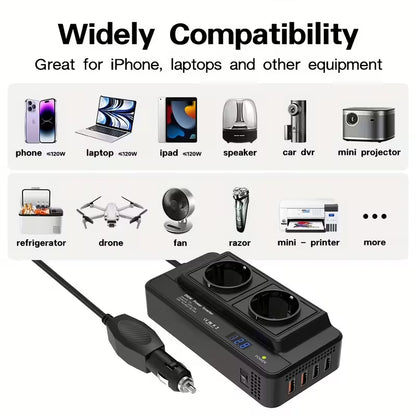 Inverter di Potenza Auto 200W – 12V/220V