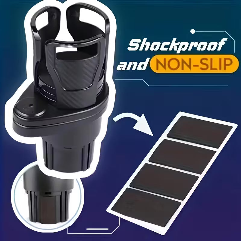 Espansore Portabicchieri Auto 2 in 1 Rotante