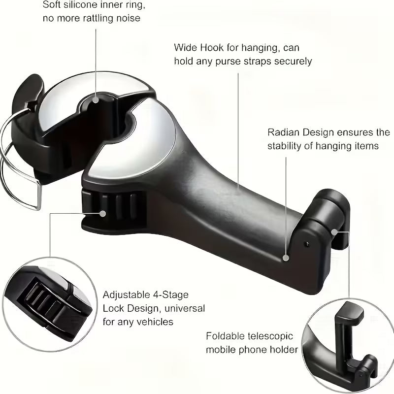 Supporto Telefono da Poggiatesta – Regolabile