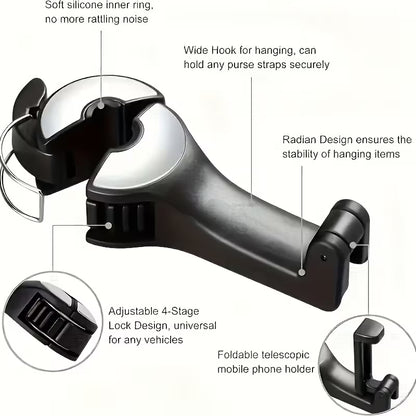 Supporto Telefono da Poggiatesta – Regolabile