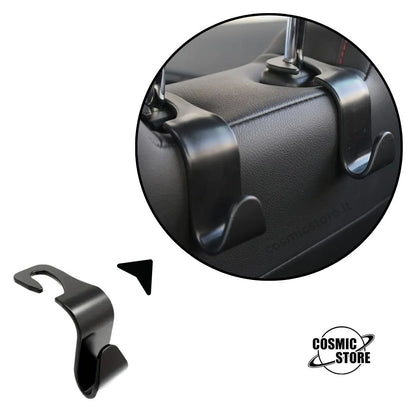 Set 2 Ganci per Poggiatesta Auto