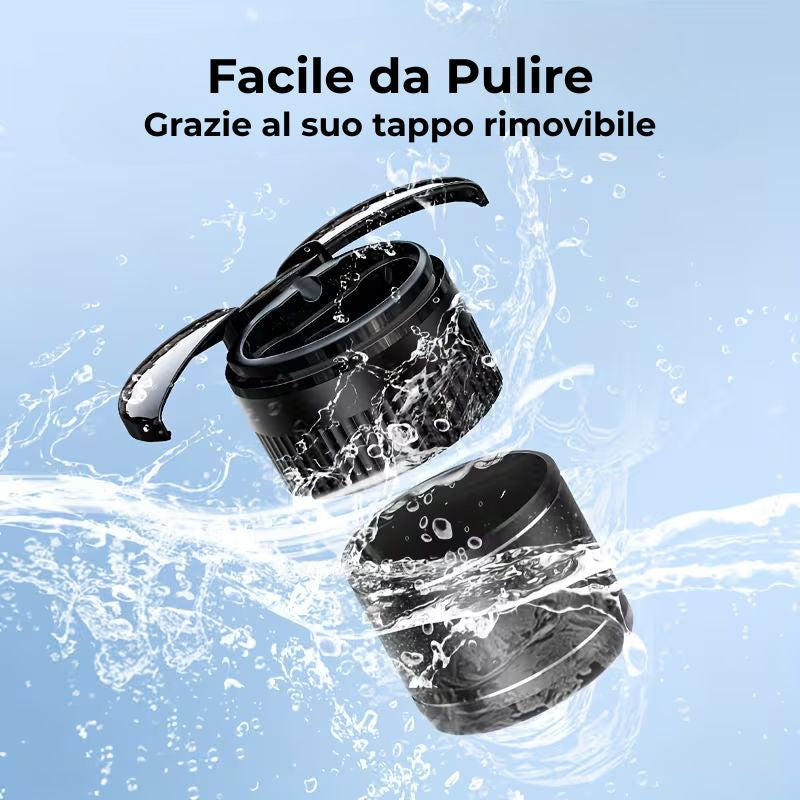 Posacenere con Apertura Automatica e Blocca Odori