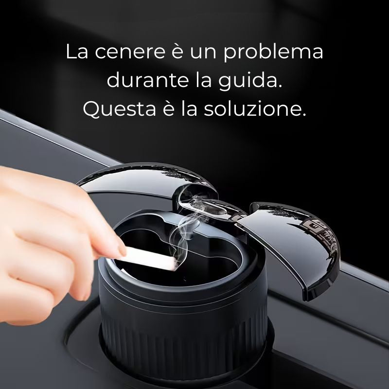 Posacenere con Apertura Automatica e Blocca Odori