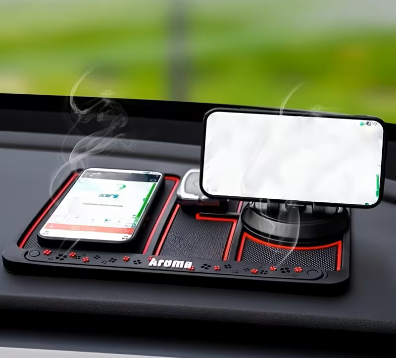 Tappetino Antiscivolo con Supporto per Cellulare